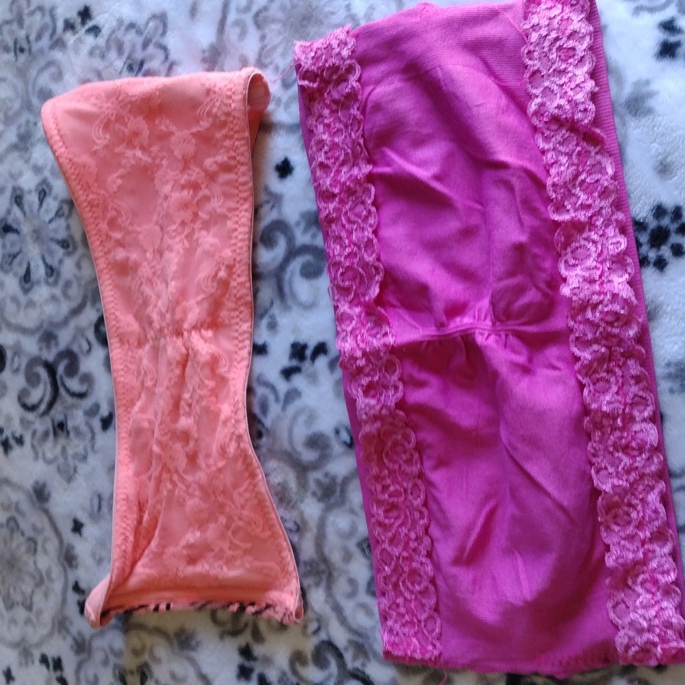 2 Medium Bandeau Tops EUC